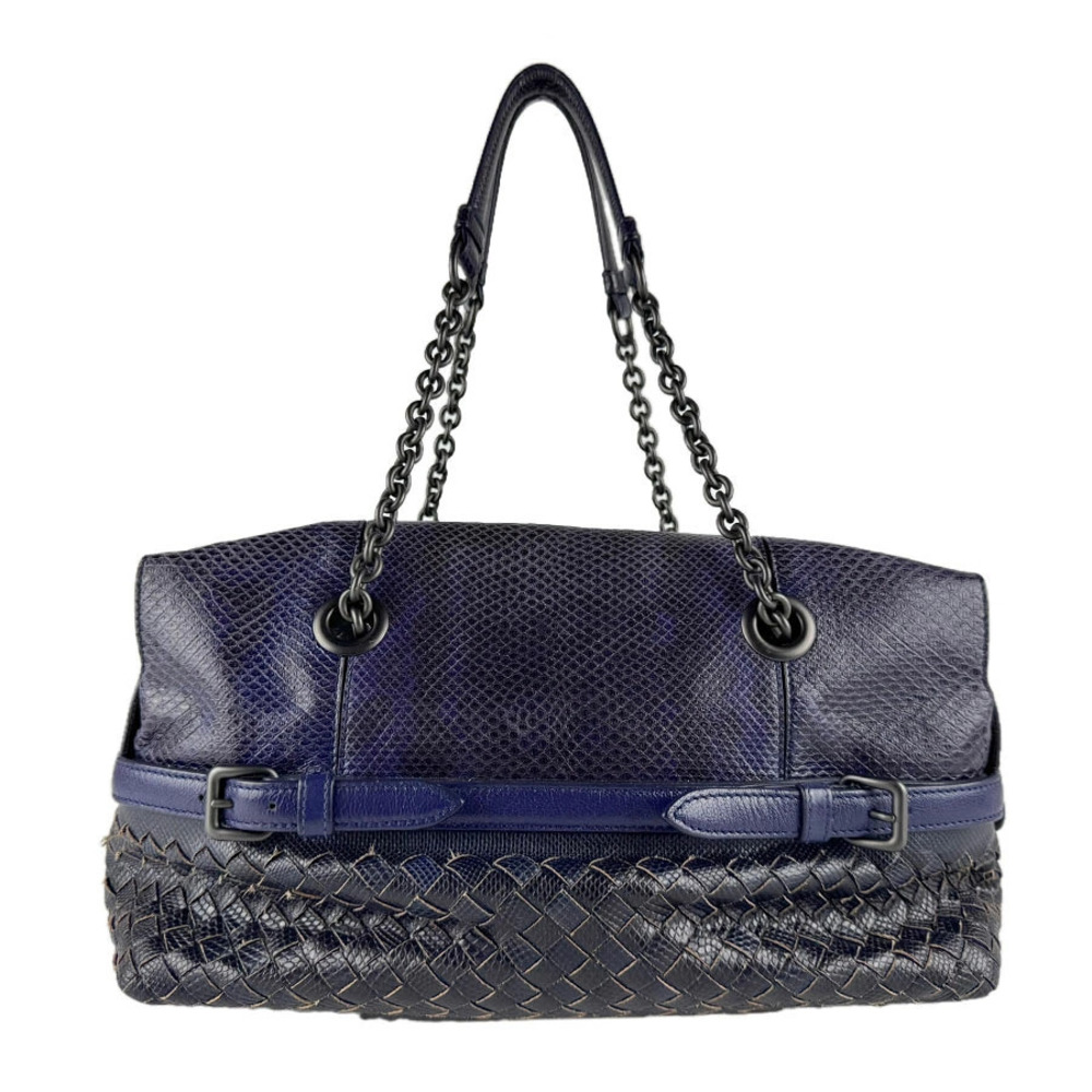 Bottega Veneta handbag Intrecciato embossed leather purple